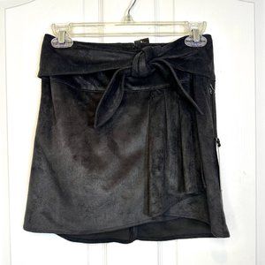 Express Suede Mini Wrap Skirt - NEW